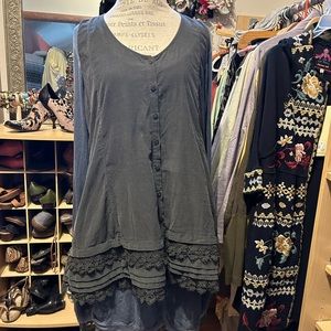 Velvet vest made in Italy #13